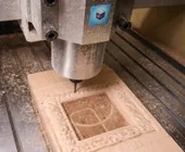 Наша работа Настольный фрезерный станок с ЧПУ AMAN 3040 4axis Z=13 1500W фото 1